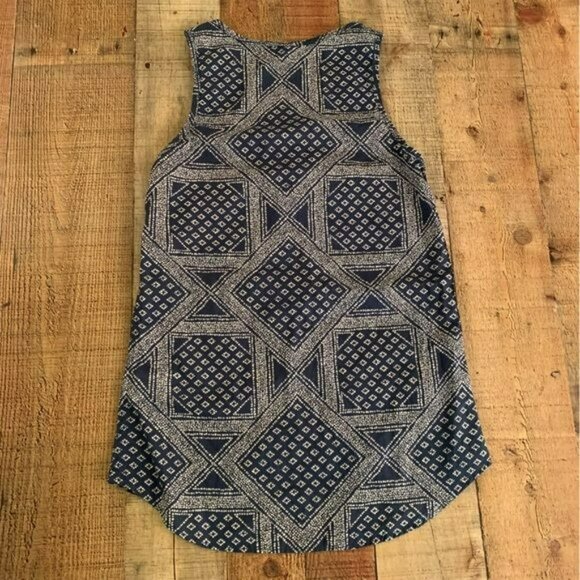 The North Face Navy White geometric sleeveless top xs - Picture 6 of 9